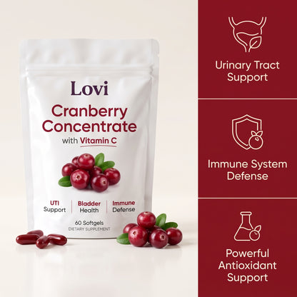 Cranberry Concentrate Softgels (40,000mg) UTI Defense Supplement